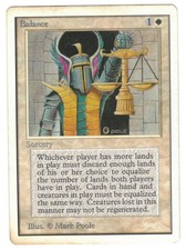► magic-style ◄ mtg-balance-unlimited-played (water damaged)