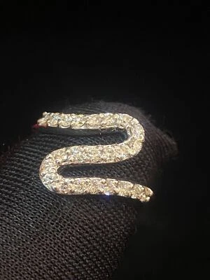 Pave 0.72 Cts Round Brilliant Cut Diamonds Anniversary Band Ring In 585 14K Gold - Image 1 of 4