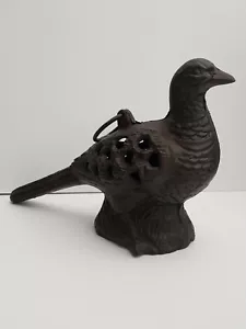 Cast Iron Freestand or Hang Pheasant Lantern - Home/Garden: W-28 x H-8 x D-17cm - Picture 1 of 3