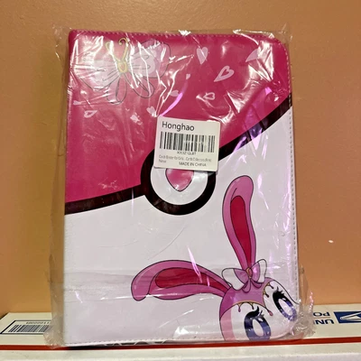 CARPETA DE CARTAS POKEMON PARA NIÑAS COLECCIONISTAS DE CARTAS (ROSA/BLANCO) NUEVA Foto 1 de 2