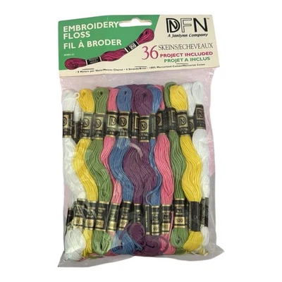 DFN Embroidery Floss 36 Skeins 8 Meters/Strand Janlynn Cotton Thread MPN-3001-21 - Image 1 of 3