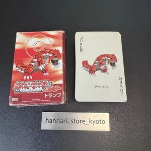 Pokemon Playing Cards Poker Deck Ruby Groudon 2003 Japanese - Picture 1 of 14