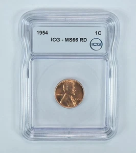 1954 Lincoln Wheat Cent MS66 RD ICG *4035 - Picture 1 of 5