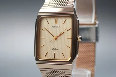 [Casi COMO NUEVO] Reloj para hombre vintage SEIKO Dolce 9531-5160 esfera dorada de 28 mm de JAPÓN Foto 1 de 4