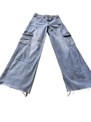 Pantalones de mezclilla para mujer Altar'd State holgados cargo desgastados, talla 28 (6) Foto 1 de 4