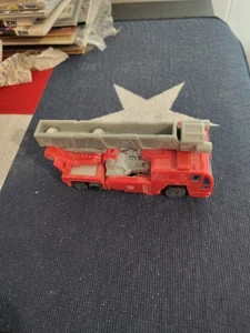 Transformers Robots In Disguise: Optimus Prime Fire Truck 2001 - Hasbro GOOD - Picture 1 of 1