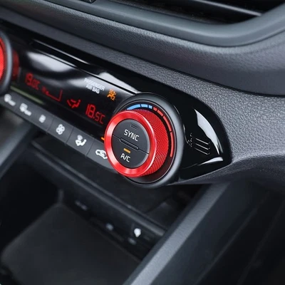 2PC AC Air Heater Climate Switch Control Knob Cover Ring for Kia Forte 2019-2024 - Image 1 of 2