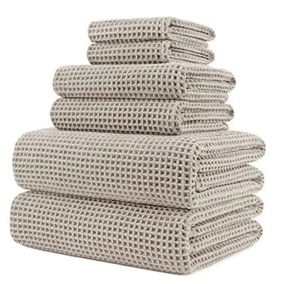  Juego de toallas de baño de microfibra de secado rápido de gran tamaño, 60 x 30 pulgadas, 6 piezas  Foto 1 de 4