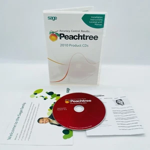 Sage Peachtree Pervasive 10.12 Accounting 2010 Software w/ Reg # & Customer ID - Photo 1/6