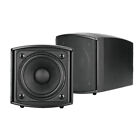Omnitronic OD-2T Wall Speaker 100V Black Background Music Sound System Pair