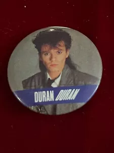 1984 Tritec Music Rock Band Duran Duran John Taylor Solo Button Pin 1.25" - Picture 1 of 3