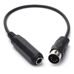 6.35mm Female 1/4" TRS to DIN 5 Pin MIDI Cable Adapter for Speaker,Amplifier NEW - Picture 1 of 5