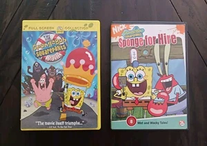 Spongebob Squarepants - Sponge for Hire And SpongeBob SquarePants The Movie Dvd - Picture 1 of 4