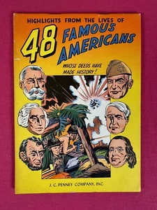 1947 48 BERÜHMTE AMERIKANER - JOE SIMON & JACK KIRBY J.C.Penney PROMO COMIC SEHR GUTER ZUSTAND - Bild 1 von 4