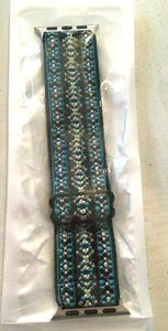 Watch Band For Apple Watch Elastic Adjustable Blue Black Tan NIP Free US Ship - Picture 1 of 2