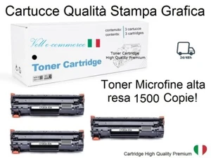 CF283A 83A Toner 3Pz Compatibili con Hp Laserjet Pro MFP M125 MFP M126  - Foto 1 di 7