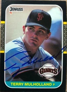 Terry Mulholland Autographed 1987 Donruss #515 Rookie Card - Picture 1 of 1