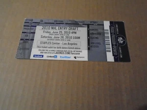 2010 NHL Draft Ticket T. Hall - J. Skinner - V. Tarasenko - E. Kuznetsov--(NIS) - Imagen 1 de 3