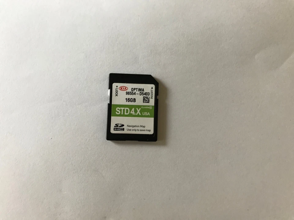OEM 2017 18 Optima SD Navigation Memory Card Part # 96554-D5403 D54O3 Map data - Image 1 of 1