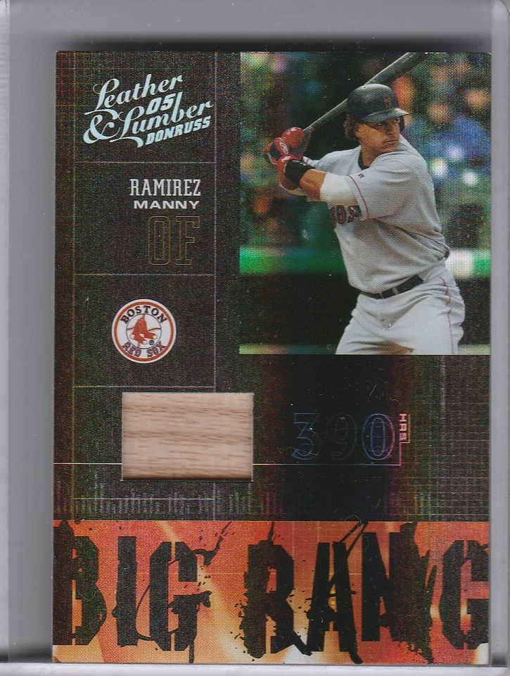 2005 DONRUSS LEATHER & LUMBER #BB19 MANNY RAMIREZ BAT BOSTON RED SOX 35/250 1307 - Image 1 of 1