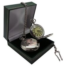 YORKSHIRE REGIMENT Engraved Personalised Army Pocket Watch & Chain Luxury Case