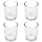 4 Glass Candleholders for DIY Candle Making & Decor