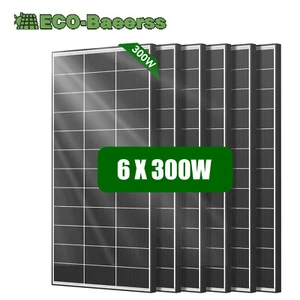 300W 600W 900W 1200W Bifacial Solar Panel Mono 12V Charging RV Camping Off-Grid - Picture 1 of 25
