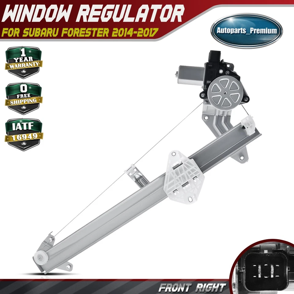 Front Passenger Side Power Window Regulator w/ Motor for Subaru Forester 14-18 - Image 1 of 4