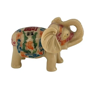 Elephant Statue Figurine Collectible USA Handmade Unique Good Luck Trunk Up a - Picture 1 of 10