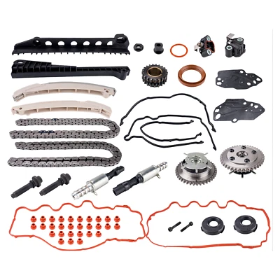 Timing Chain Kit For 2005-08 Ford F150 F250 3V Cam Phaser Timing Cover Seal New - Image 1 of 4