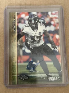2015 Topps CJ Mosley Field Access Gold Autogramm #33/99 Autogramm #13 - Bild 1 von 3