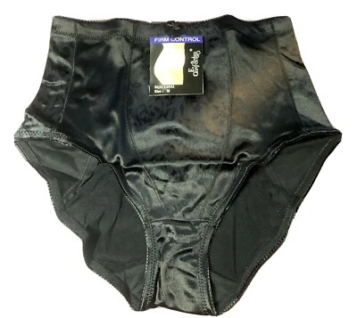 Women Contrlo Panties Bries EVA CERVANTES  M.Black Sturdy Satin AppearanceGlossy - Image 1 of 4