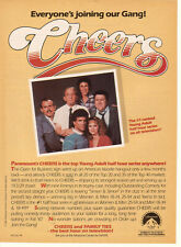 Shelley Long George Wendt Rhea Perlman Cheers 1985 Ad- #1 ranked/ Paramount