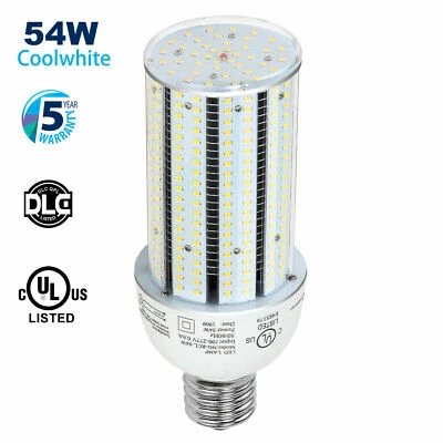 54 Watt LED Corn Light 6000K For Office Airport Hospital Wall Pack Shoebox Bulb - Image 1 of 4