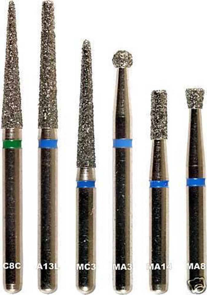 Dental Bohrer Fräser Zahnarztbohrer Diamantbohrer 6 Stk