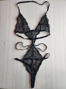 Victoria Secret Lengerie Size XS Black One Piece - Afbeelding 1 van 4