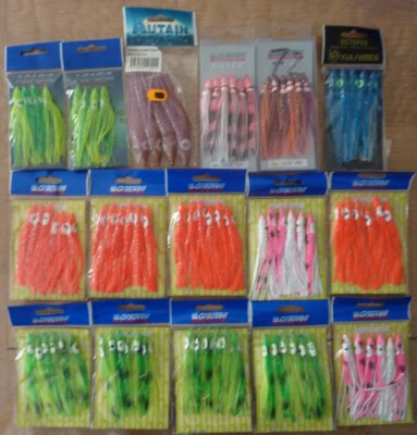 Lot 16 paquets GRAUVELL Octopus fluo peche en mer bateau traine Autain poulpes 2 - Imagem 1 de 4