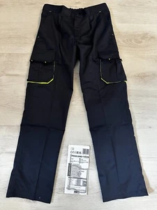 Frauen Arbeitshose lang Größe 40 - dunkelblau / gelb - Bild 1 von 2