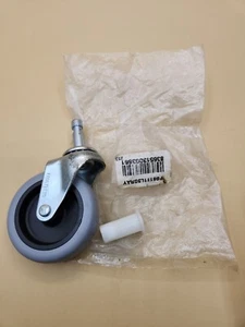 Rueda de repuesto de rueda Rubbermaid Grfg6111l3 gris con inserto impecable OEM nueva - Imagen 1 de 5