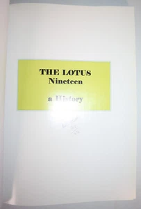 2016 Lotus 19 A History Kevin Whittle SIGNED Numbered Limited Edition Scarce - Picture 1 of 24