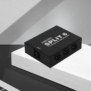 Caja divisorra XLR horizontal paralela distribuidor divisor de audio os67 1 en 6 salidas - Imagen 1 de 15
