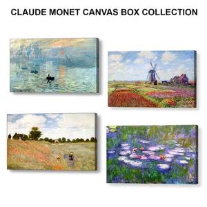CLAUDE MONET CANVAS BOX COLLECTION, 4 X 20" x 14" Canvases - Picture 1 of 6