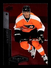 3-11-17 PWE READ . 2010-11 upper deck black diamond #7 ville leino red /100