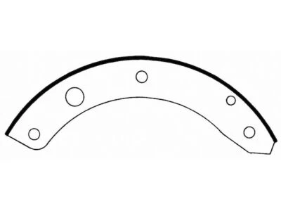 Para 1951 GMC P253 conjunto de sapata de freio dianteiro Wagner 99345CRYM sapata de freio a tambor - Imagem 1 de 2