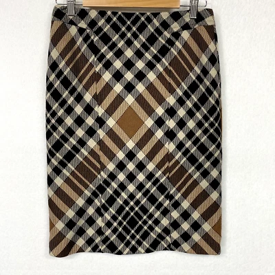 Falda Lápiz Anne Klein Para Mujer’s 4 Cuadros Oscura Academia Años 90 Y2K Estilo Grunge Punk Foto 1 de 4