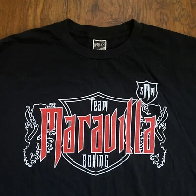 Vintage 2011 Sergio Martínez Daniel Barker Boxing Fight Team T-Shirt 2XL Rare - Image 1 of 4
