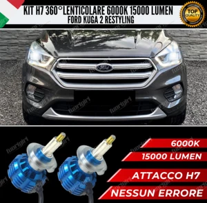 KIT FULL LED H7 360° GRADI PER LENTICOLARI FORD KUGA 2 RESTYLING CANBUS NO ERROR - Picture 1 of 12