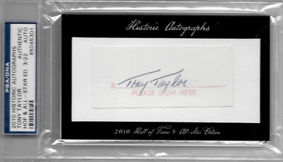 Tony Taylor, Phillies '60 AS — Historic Autographs HOF/All-Star Edition — 3/22 - Image 1 of 2