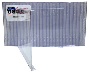 200 USDISC CD Jewel Cases Standard 10.4mm, No Tray (Clear) Lot - Picture 1 of 2
