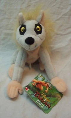 MATTEL Walt Disney Tarzán LEMUR TREPADOR DE ÁRBOLES 6" Bolsa de Frijoles Juguete de Peluche NUEVO Foto 1 de 3
